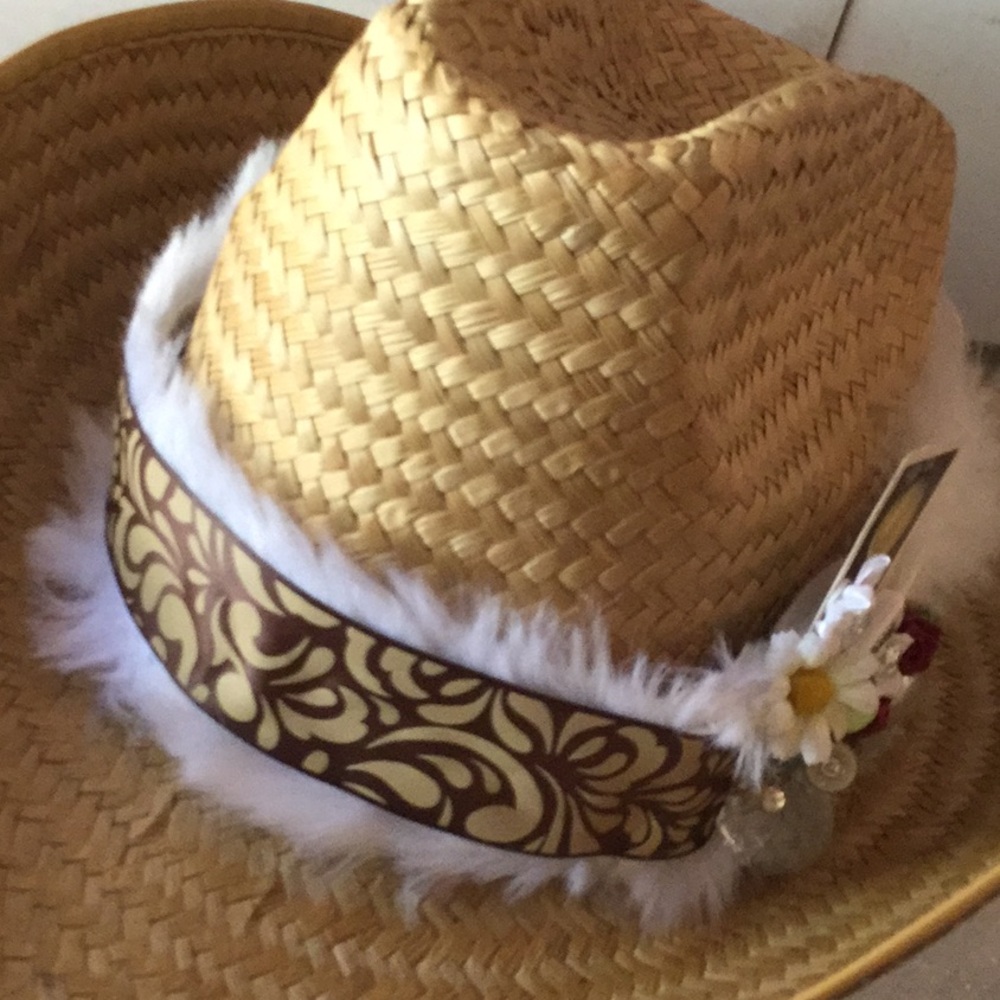 OOAK artisan cowboy hat band feather noon Coachella festival farmer’s market - Picture 6 of 15
